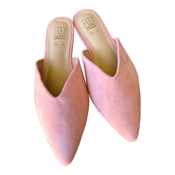 Women’s Pink Suede Mules Size 5. - Picture 5 of 9